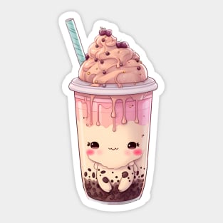 Valentine's day Bubble tea Couples boyfriend and girlfriend husband and wife lovers gift idea Sticker